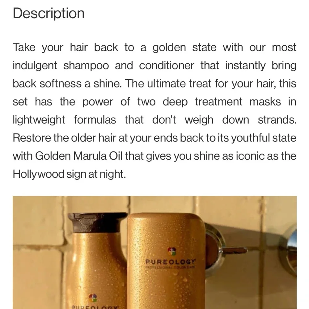 🔥PUREOLOGY NANOWORKS GOLD SHAMPOO AND CONDITIONER LITER SET * SEALED AND NEW
